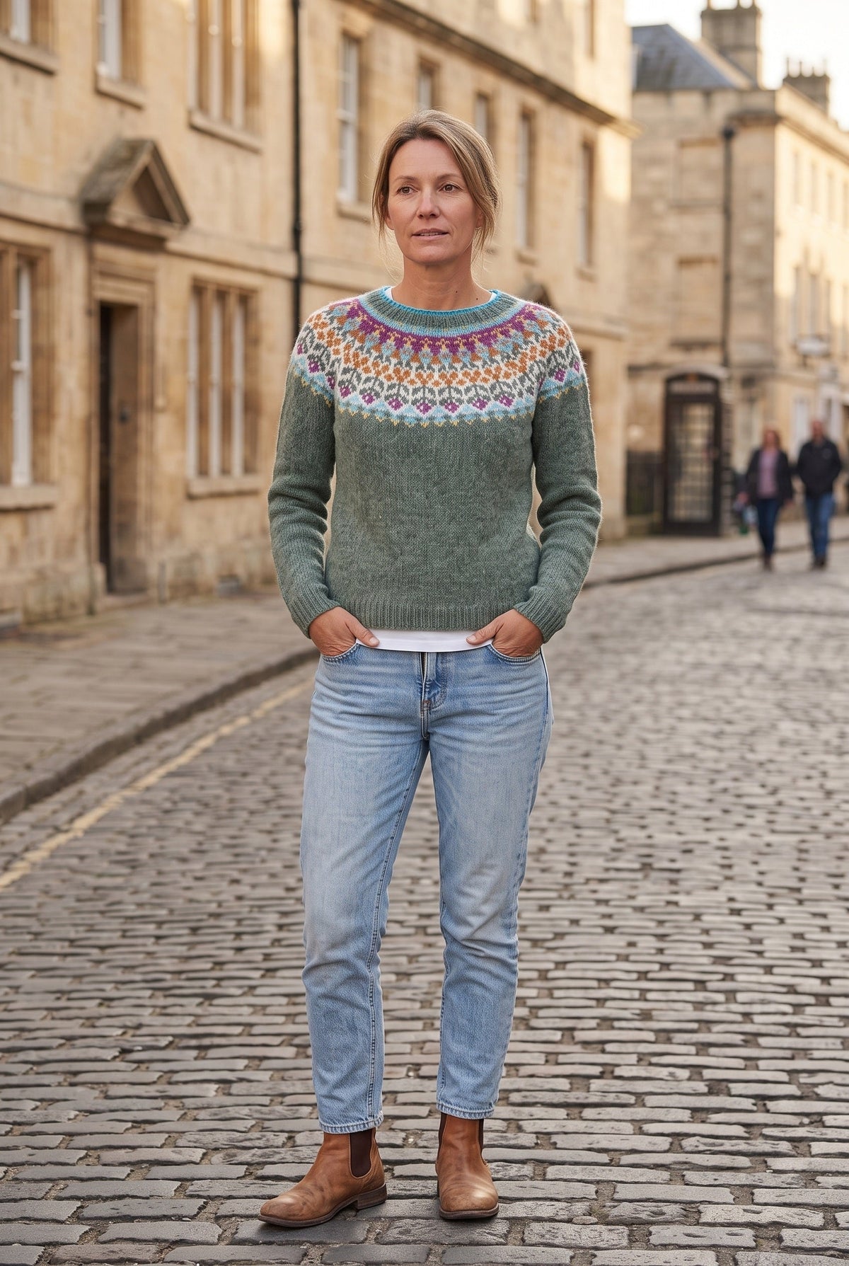 Women's Knitted Jumper | Nordic Geometric