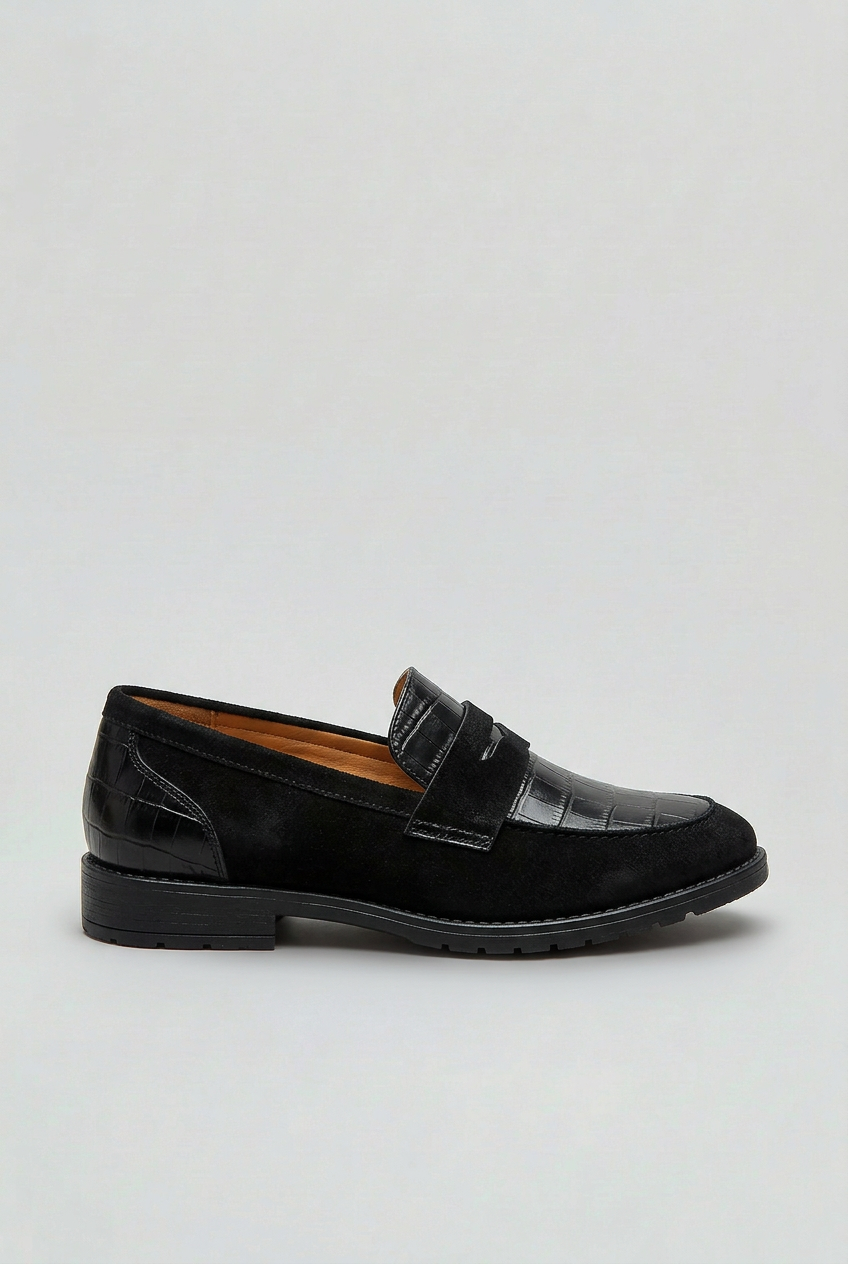 Women’s Loafers | Croc-Embossed Slip-On