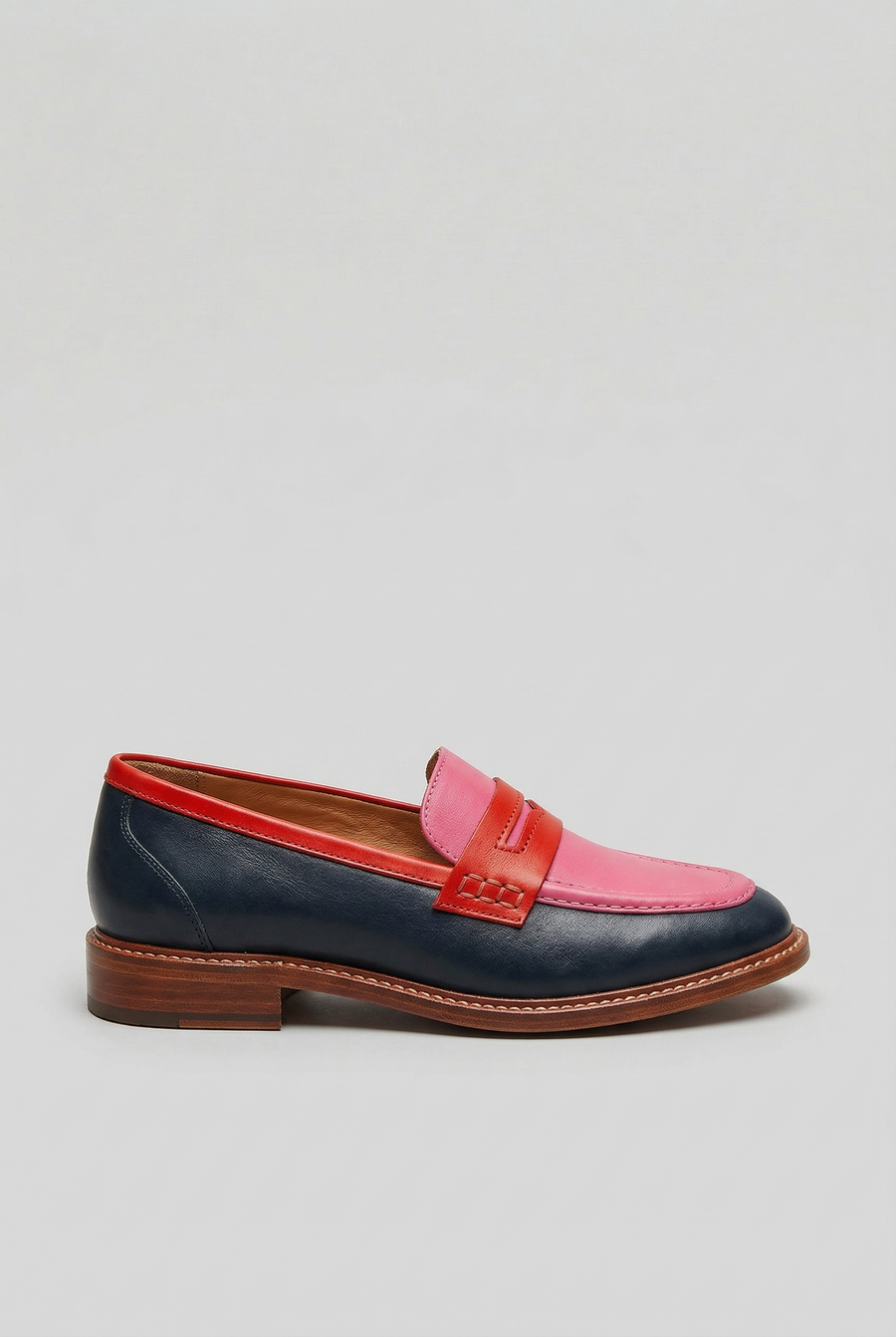 Women’s Loafers | Two Tone with Penny Strap