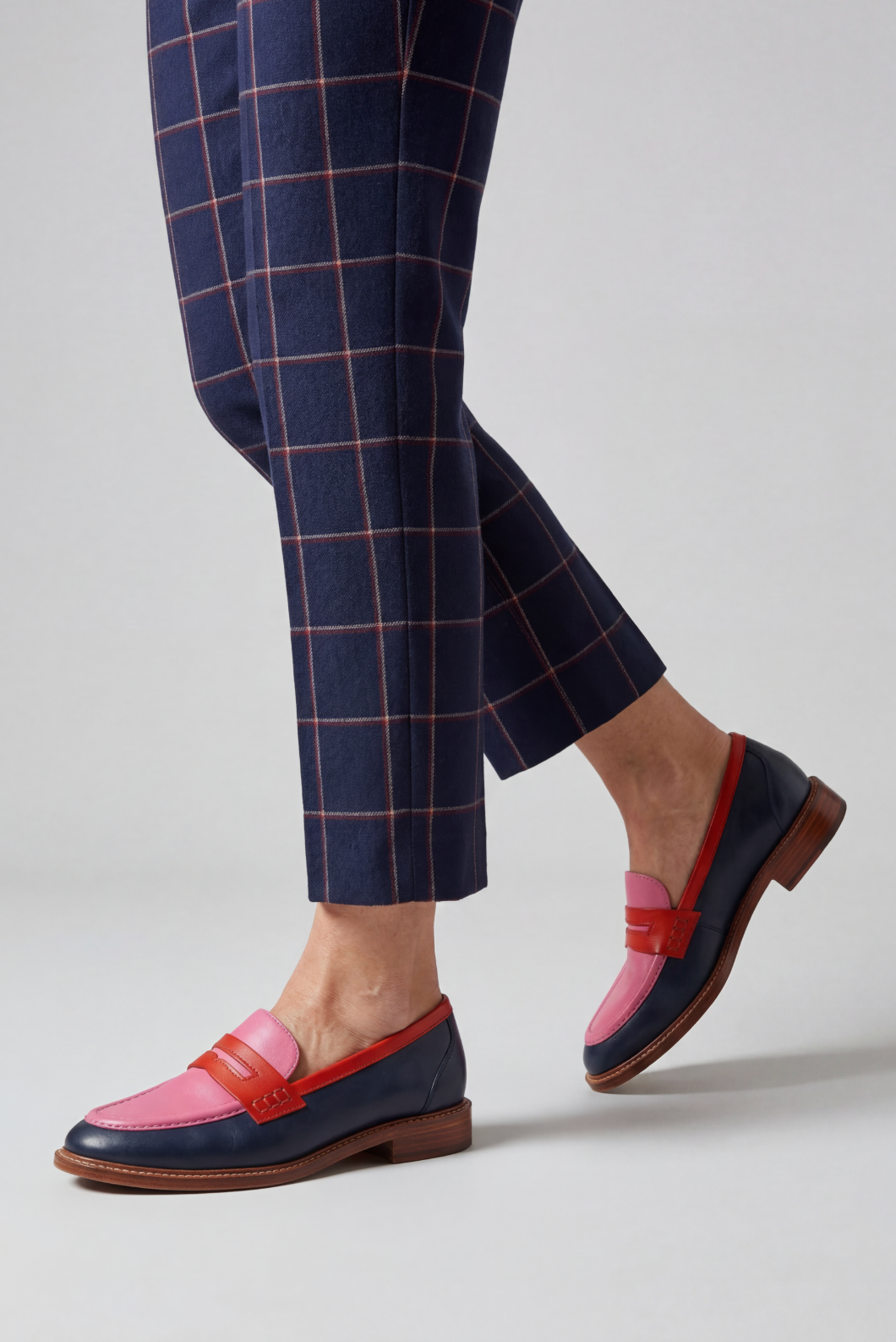 Women’s Loafers | Two Tone with Penny Strap