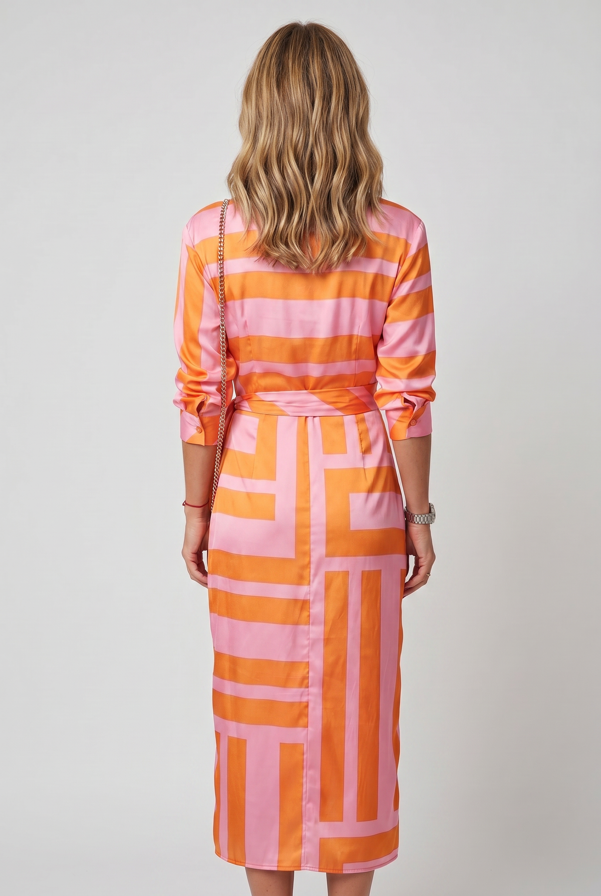 Women's Maxi Dress | Summer Printed Waist Crinching Shirt