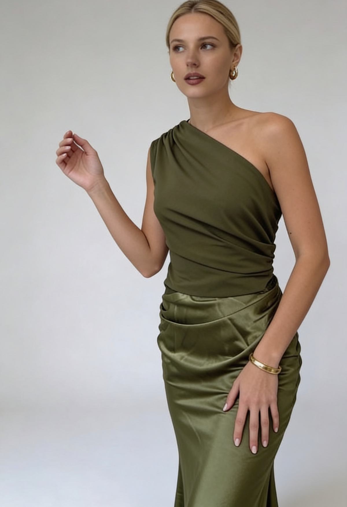 Women’s One Shoulder Bridesmaid Dress | Maxi
