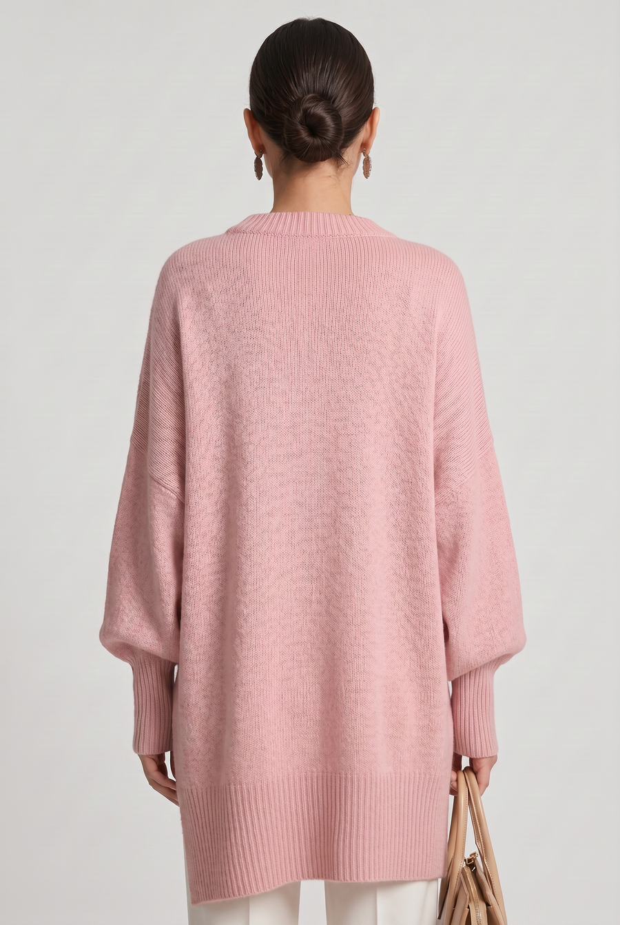 Women's Oversized Knitted Jumper | Crew Neck
