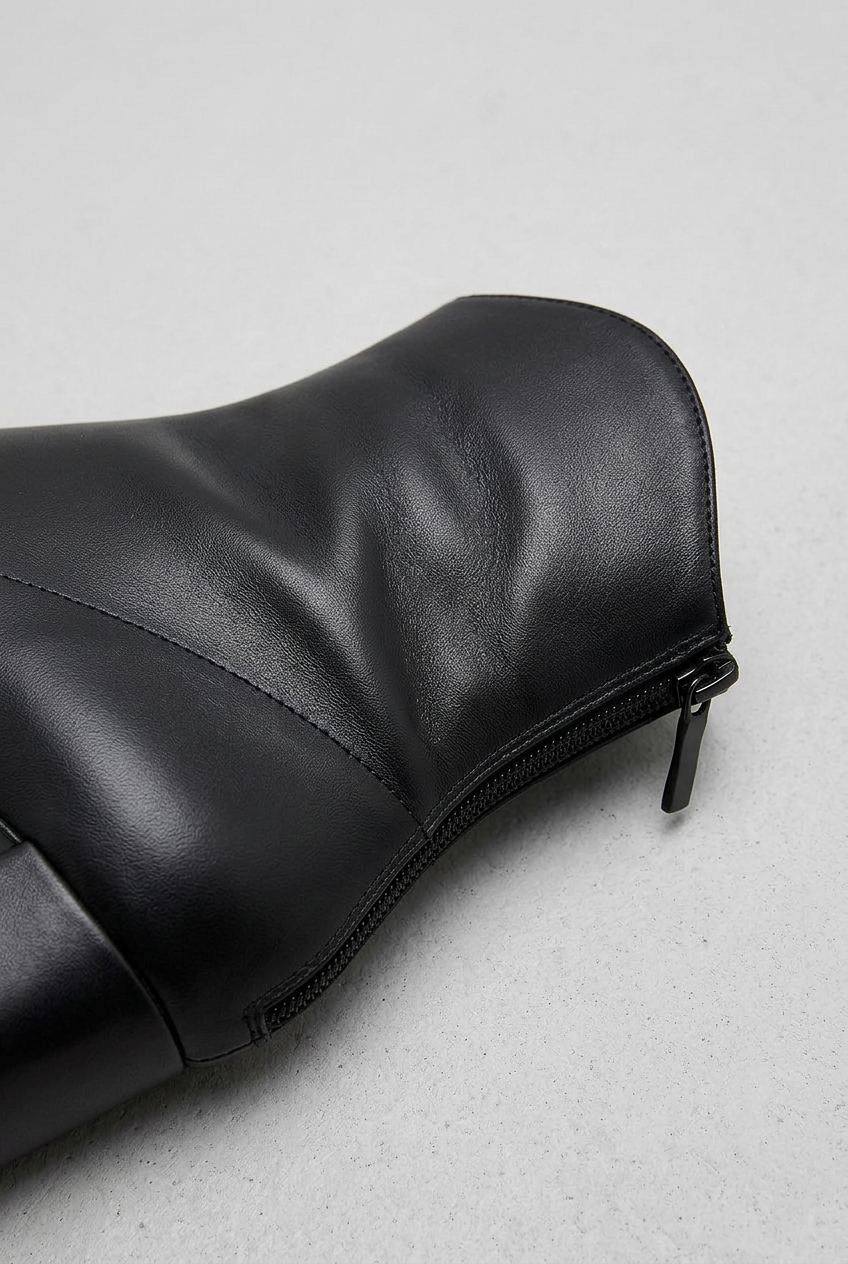 Women's Pointed Toe Block Heel Ankle Boots | Side Zip Closure