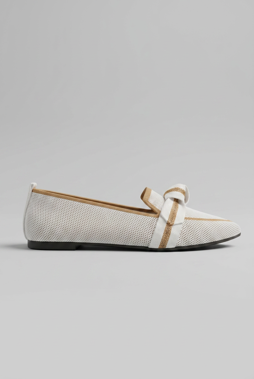 Women’s Pointed Toe Slip On Loafers | Knot Design