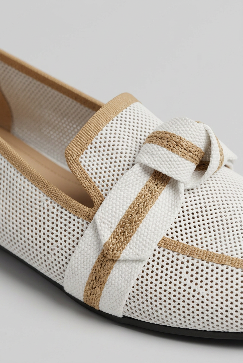 Women’s Pointed Toe Slip On Loafers | Knot Design