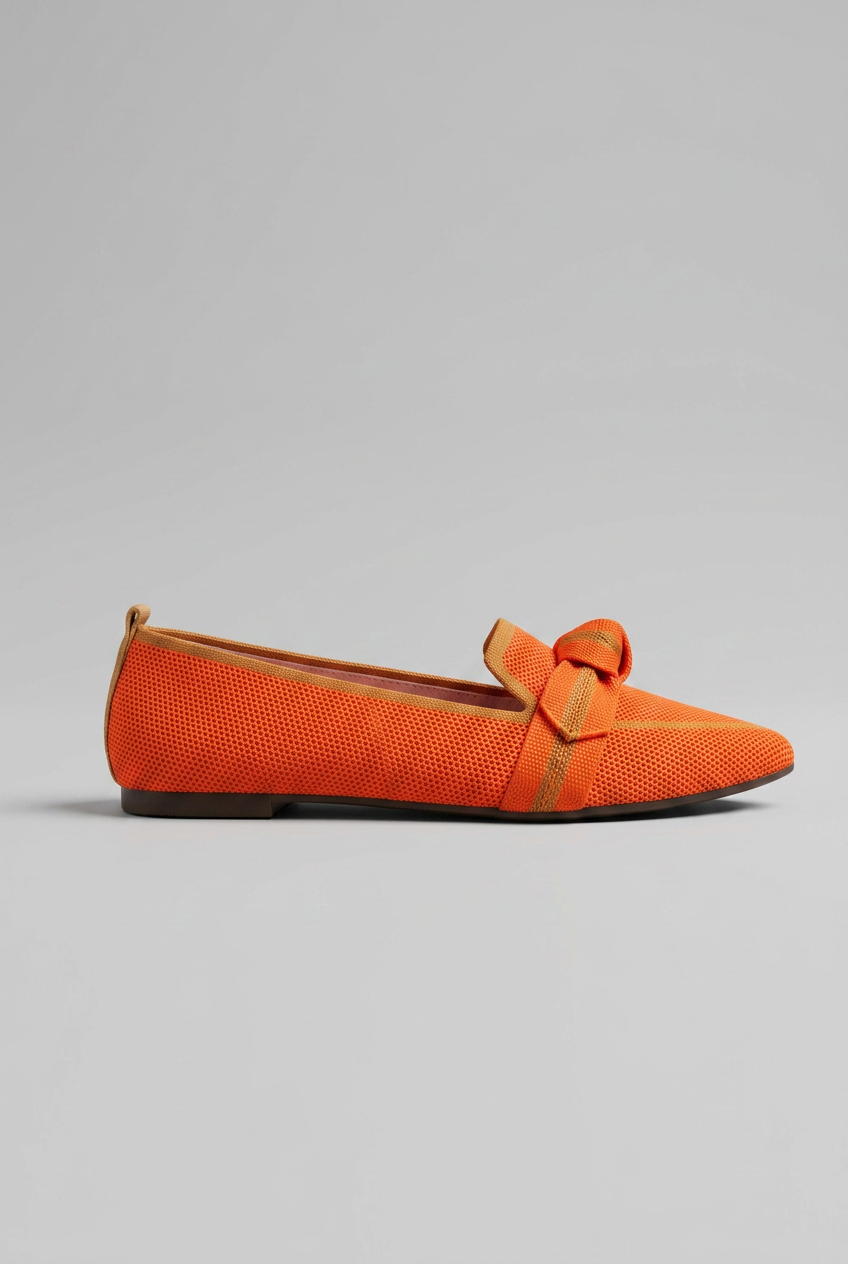 Women’s Pointed Toe Slip On Loafers | Knot Design