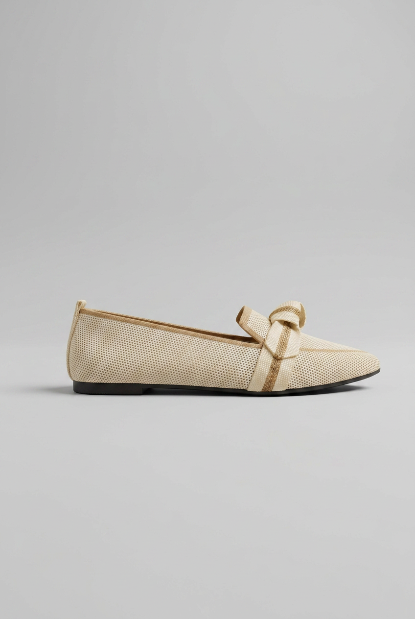 Women’s Pointed Toe Slip On Loafers | Knot Design