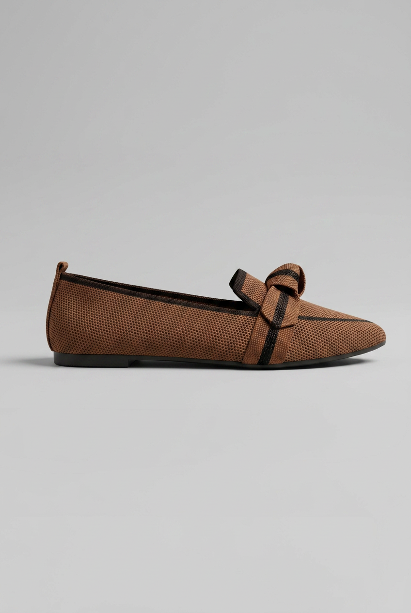 Women’s Pointed Toe Slip On Loafers | Knot Design