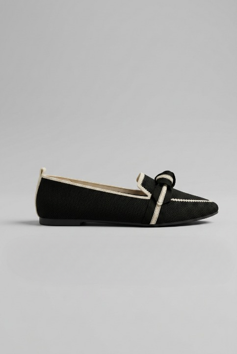 Women’s Pointed Toe Slip On Loafers | Knot Design