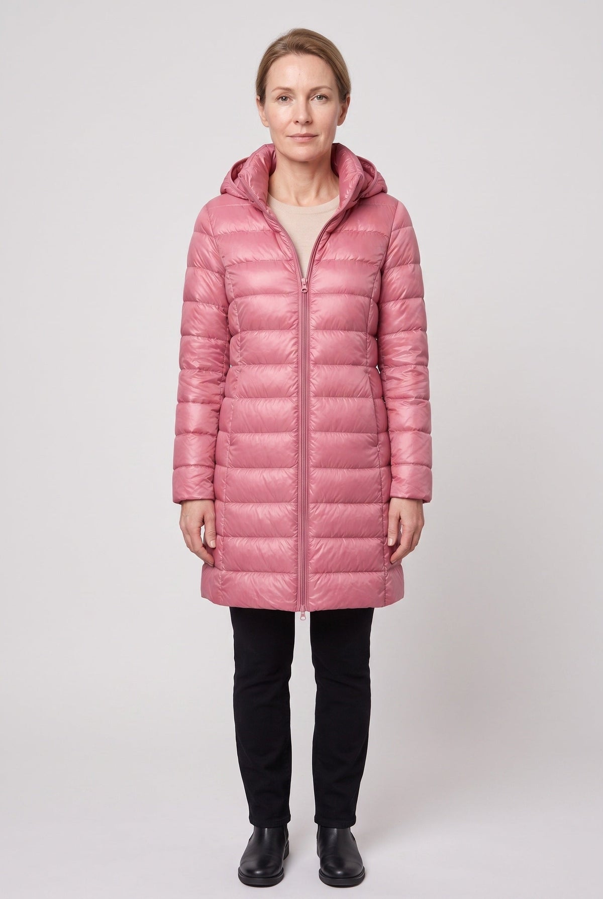 Women's Puffer Jacket | Hooded Longline