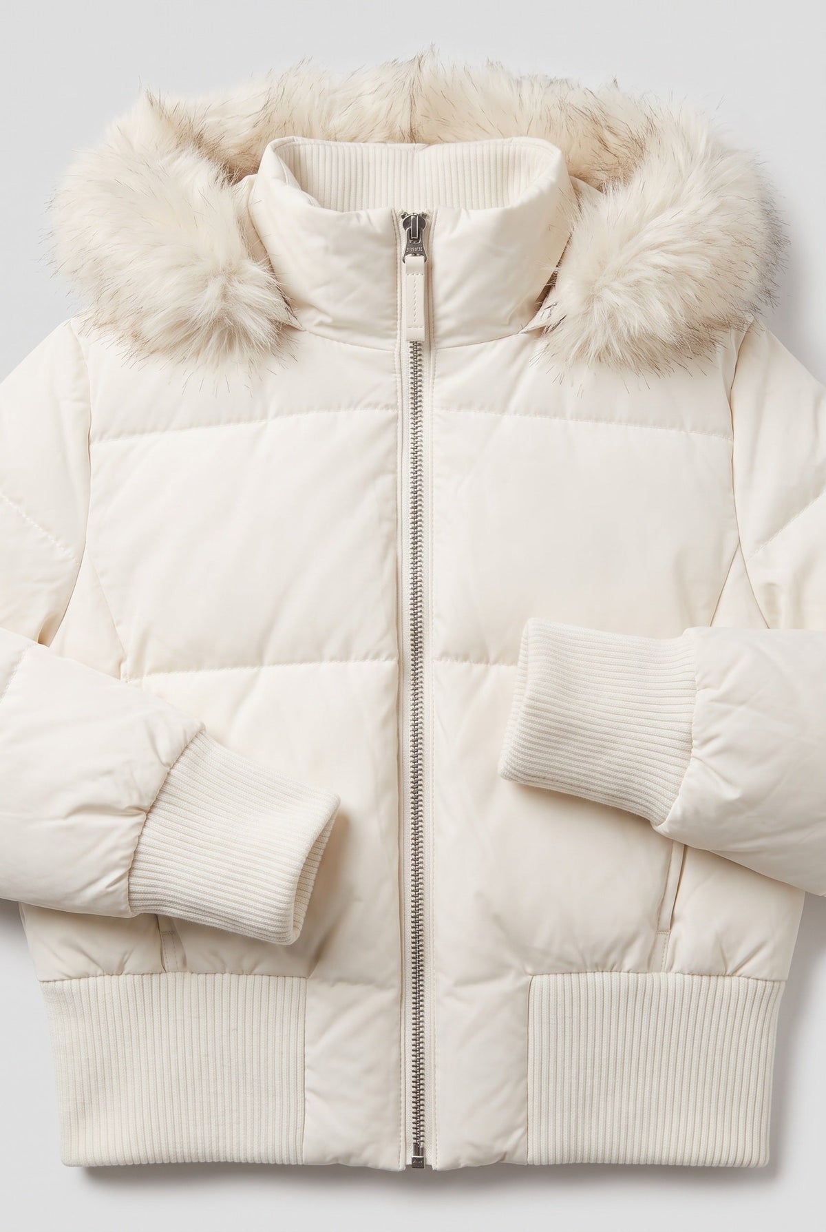 Women's Puffer Jacket | Cropped Removable Hood
