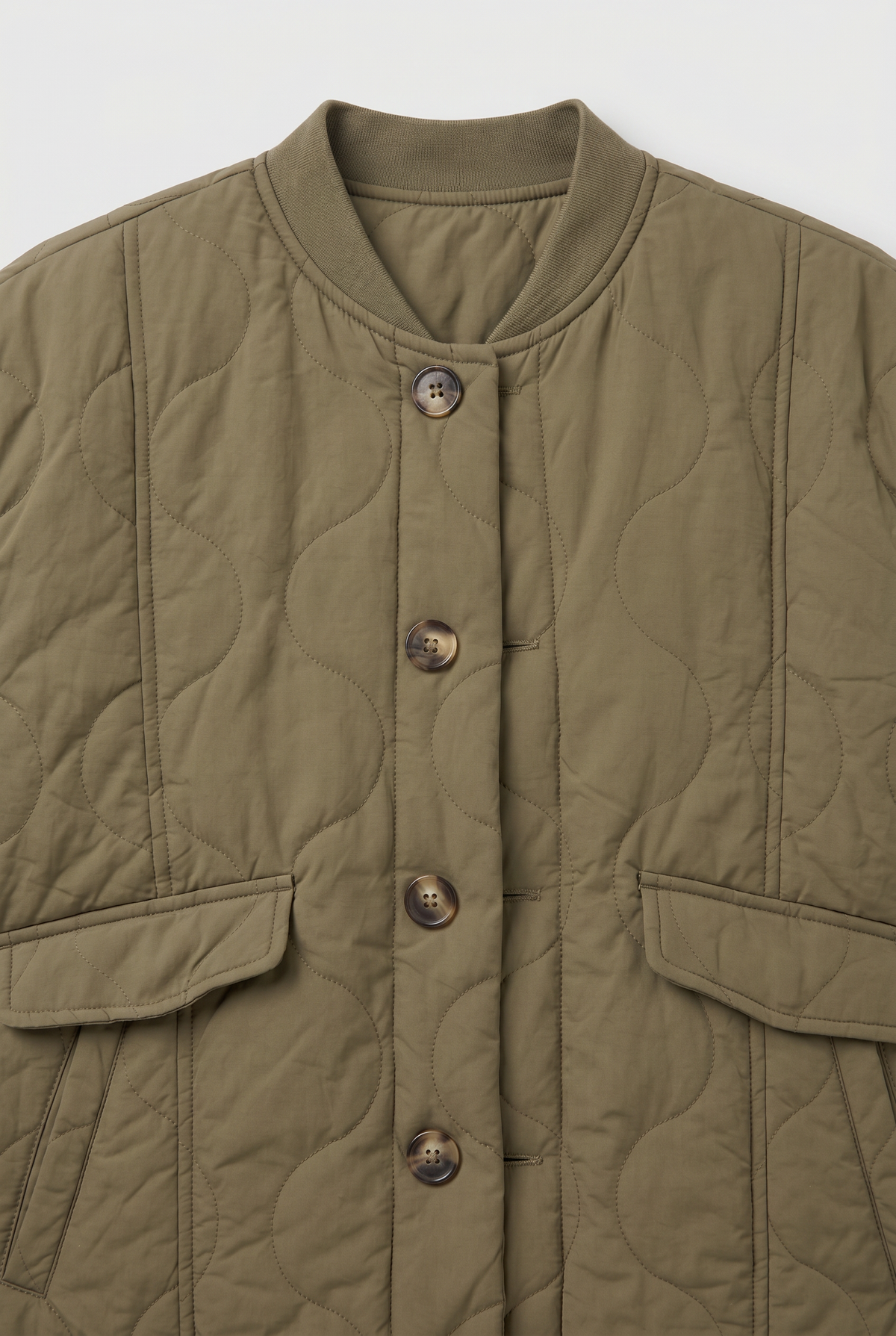 Women's Quilted Coat | Button Down
