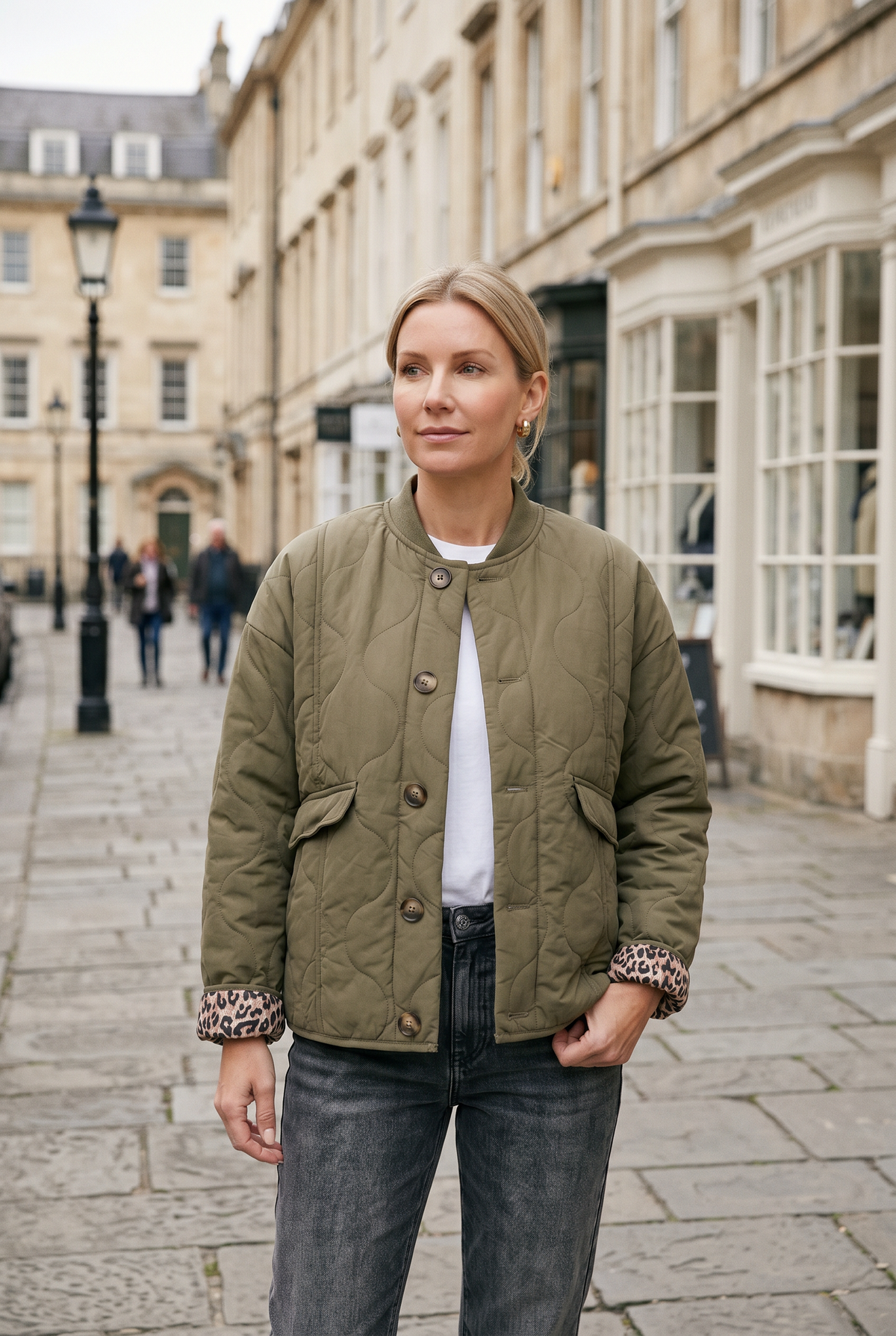 Women's Quilted Coat | Button Down