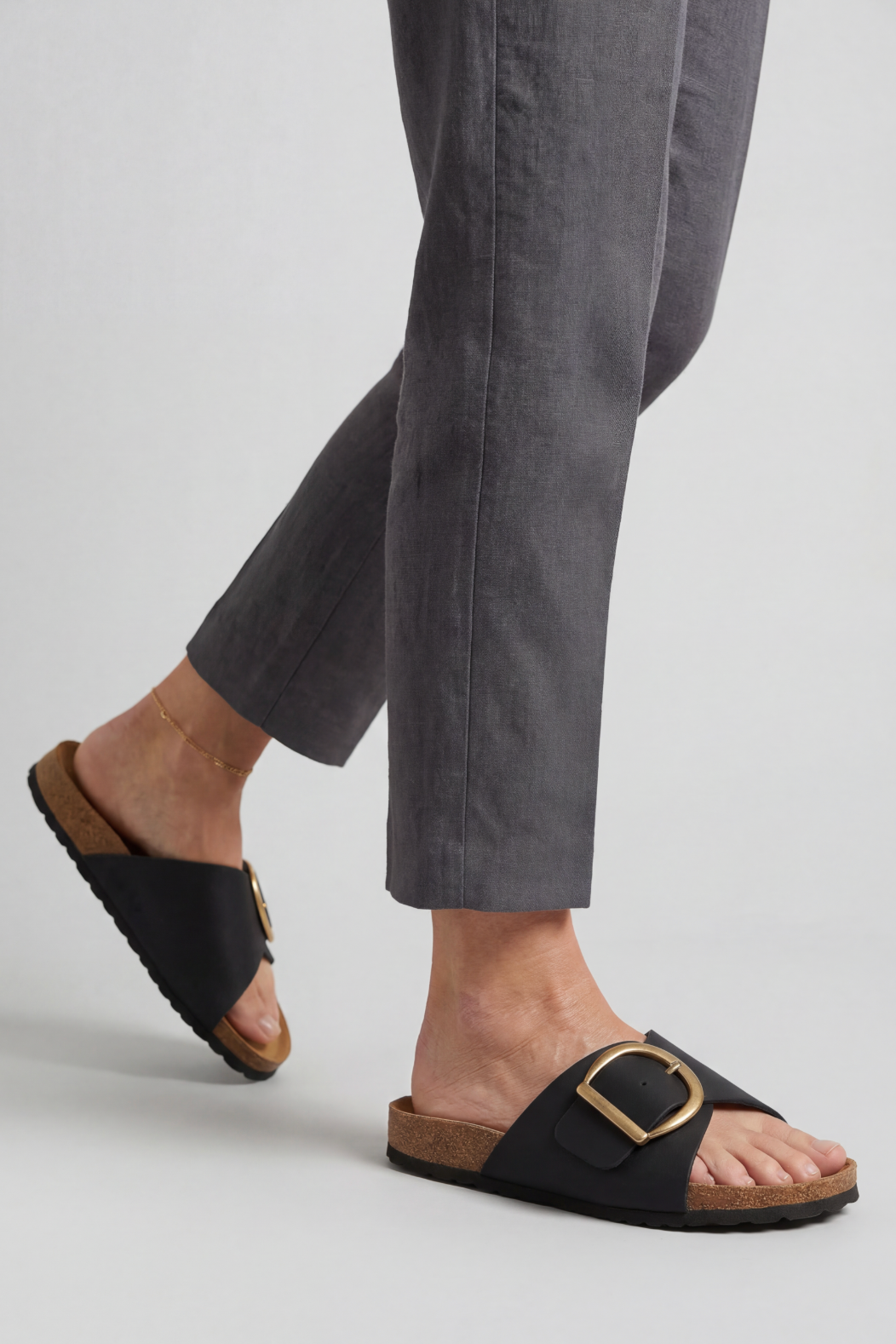 Women's Sandals | Buckle Strap with Cushioned Sole
