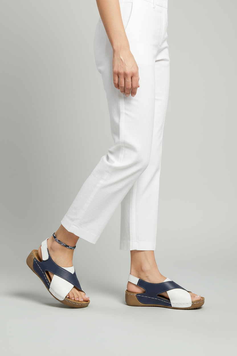 Women’s Sandals | Velcro Strap with Cushioned Sole