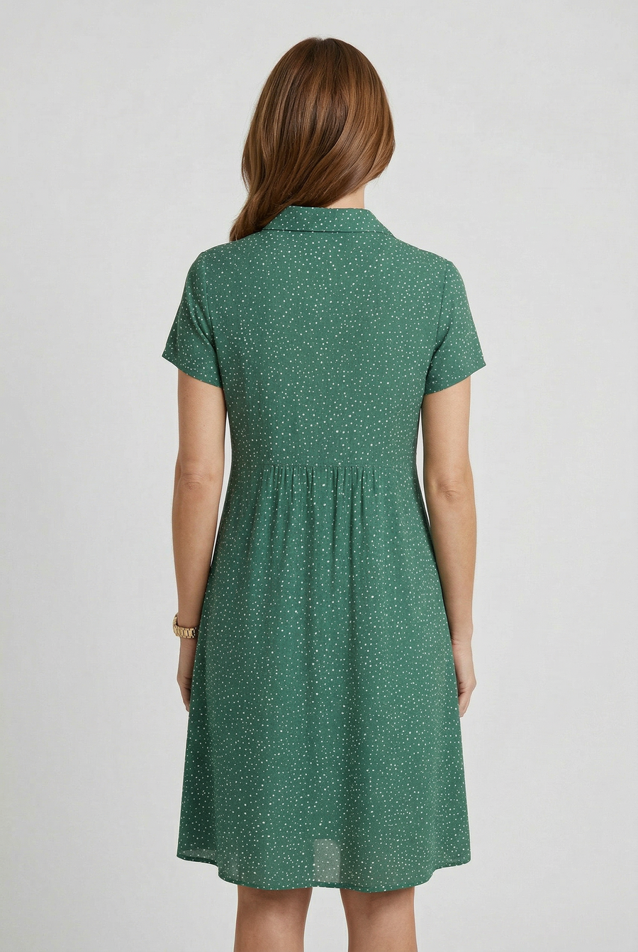 Women’s Summer Dress | Collared Split Neck Midi
