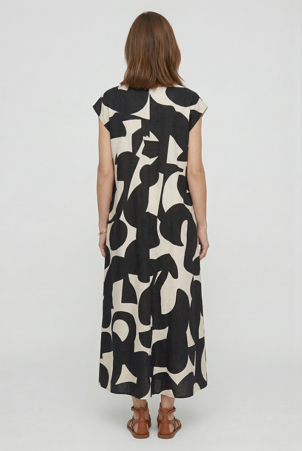 Women’s Summer Dress | V Neck Maxi with Print