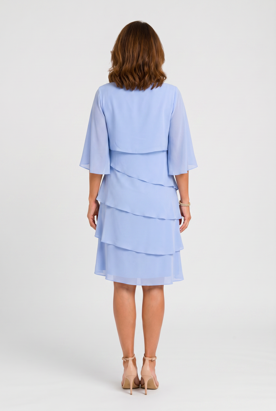 Women's Summer Layered Wedding Guest Dress | Mini