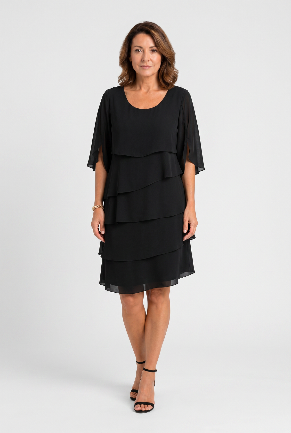 Women's Summer Layered Wedding Guest Dress | Mini