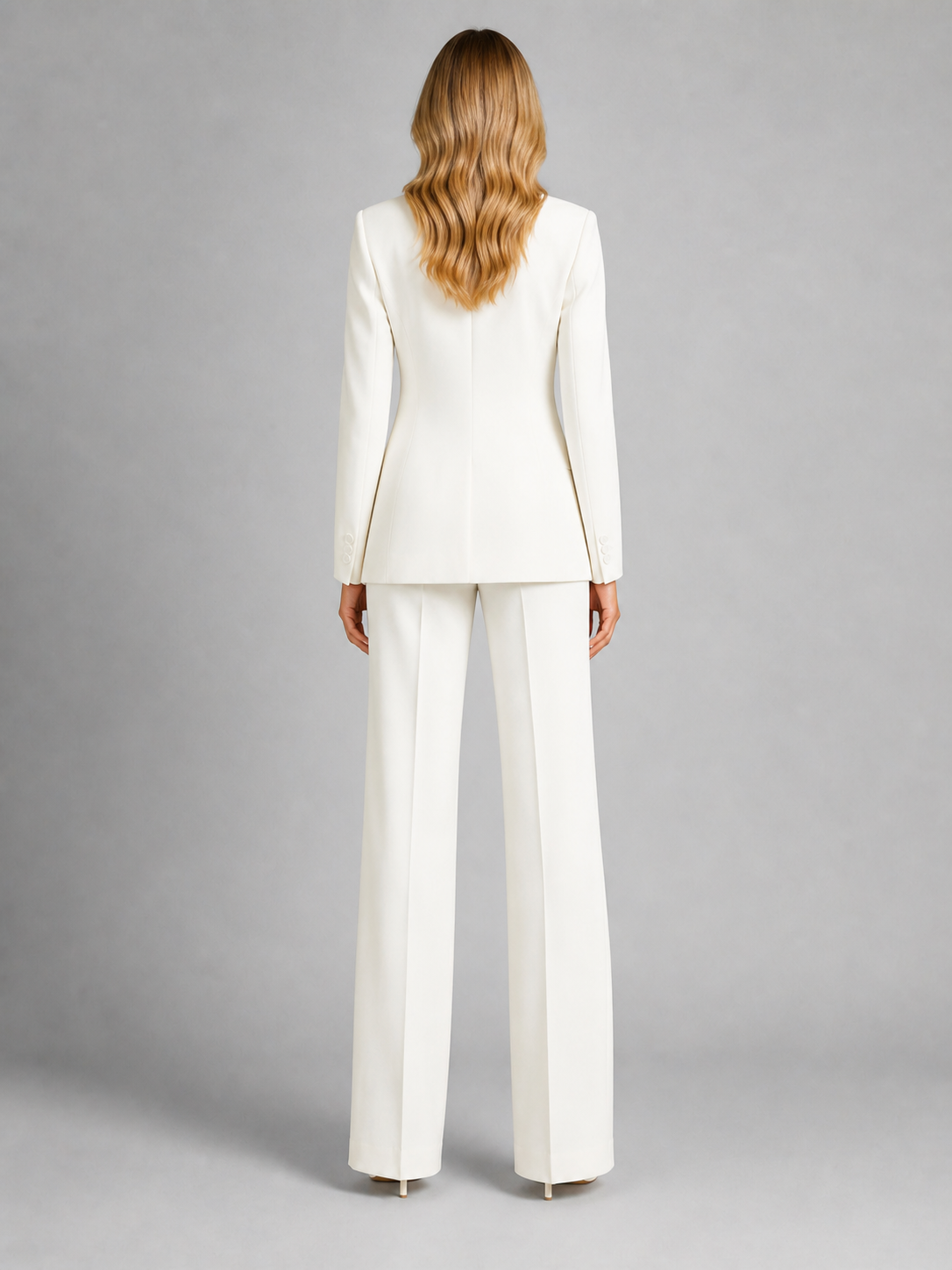 Women’s Tailored Blazer and Wide-Leg Trousers Set - Smart Occasion Style