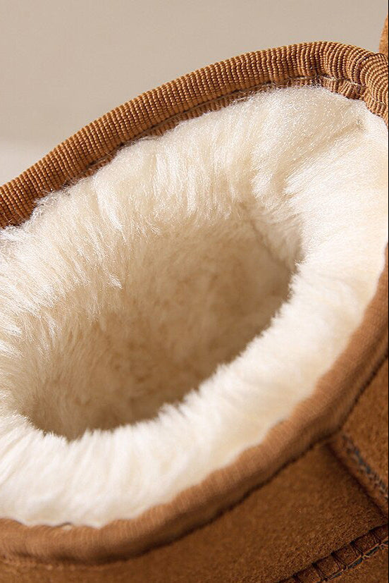 Women's Ankle Boots | Faux Fur Suede-Look