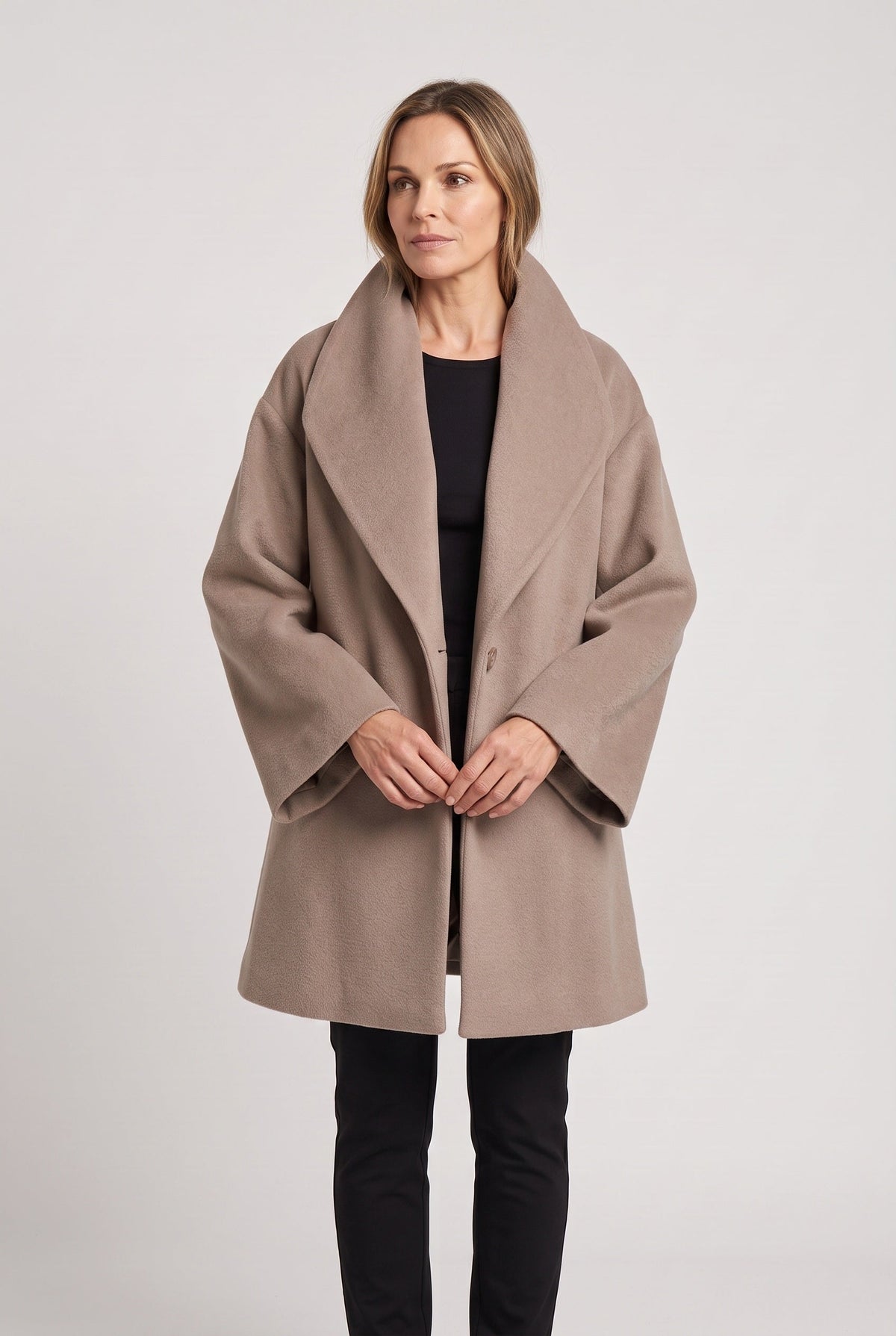 Women's Coat | Oversized Shawl Collar