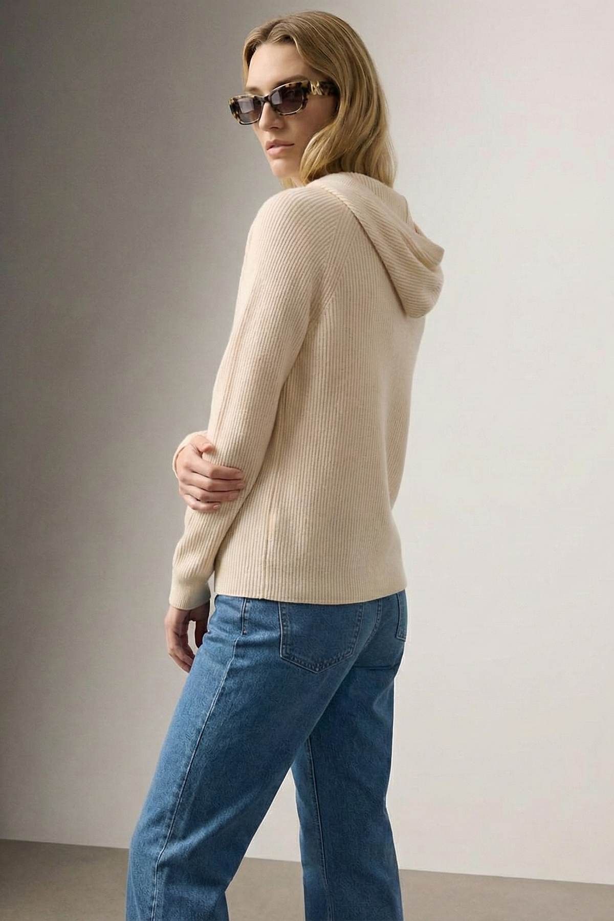 Women's Hoodie | Relaxed Ribbed Pullover