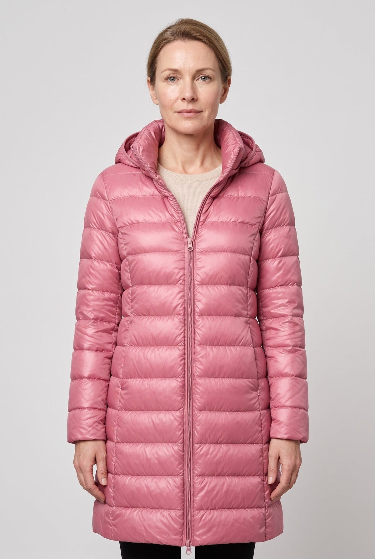 Women's Puffer Jacket | Hooded Longline