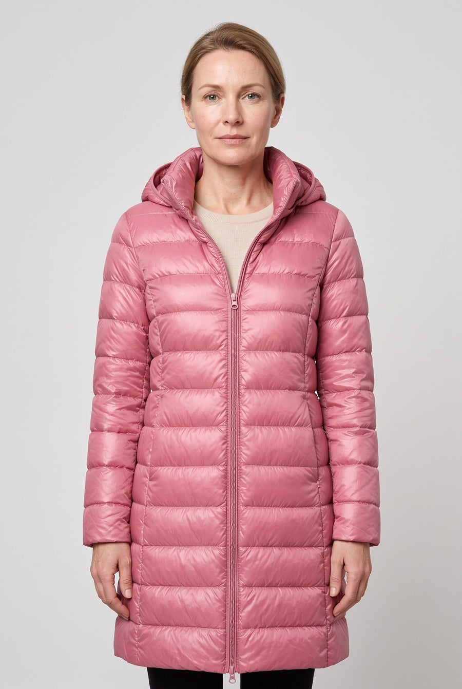 Women's Puffer Jacket | Hooded Longline