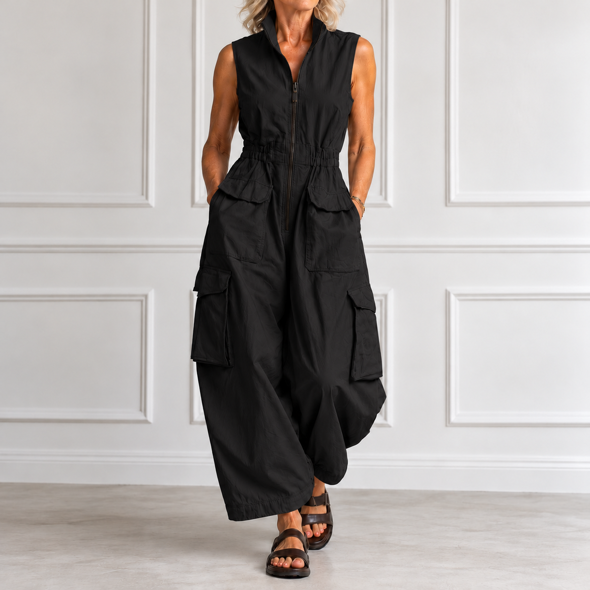 Ursula™ Utility Cargo Jumpsuit