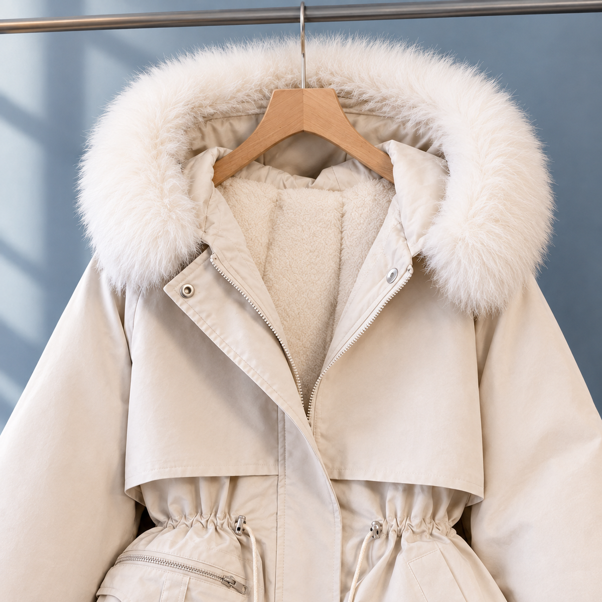 Marianne | Hooded Parka With Faux Fur Trim