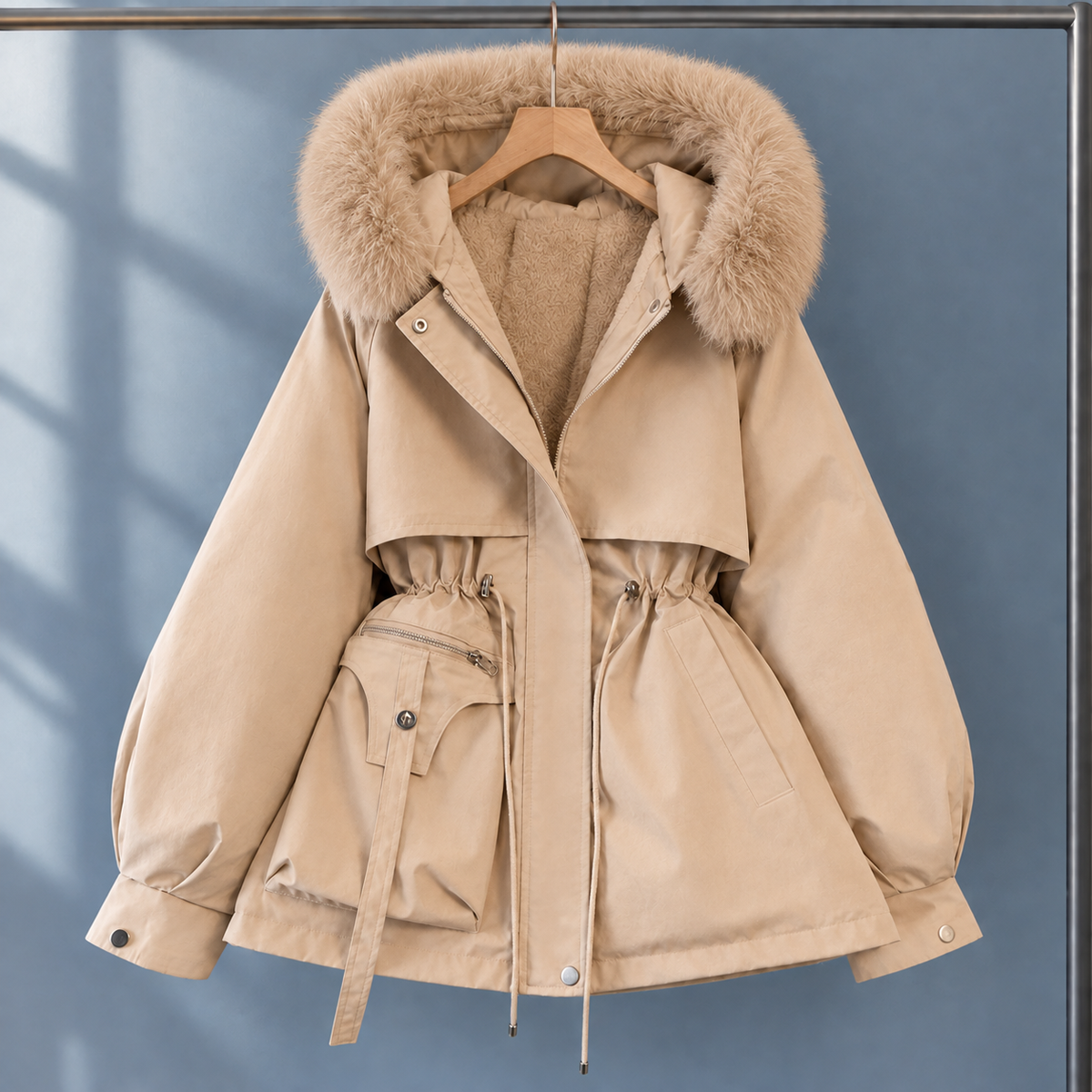 Marianne | Hooded Parka With Faux Fur Trim
