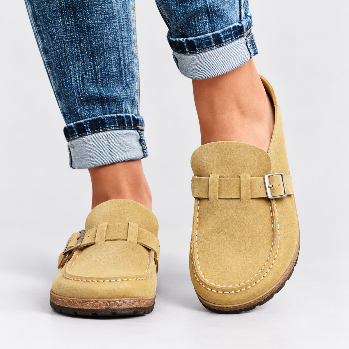 Kendra | Buckle Strap Mule Clogs for Women